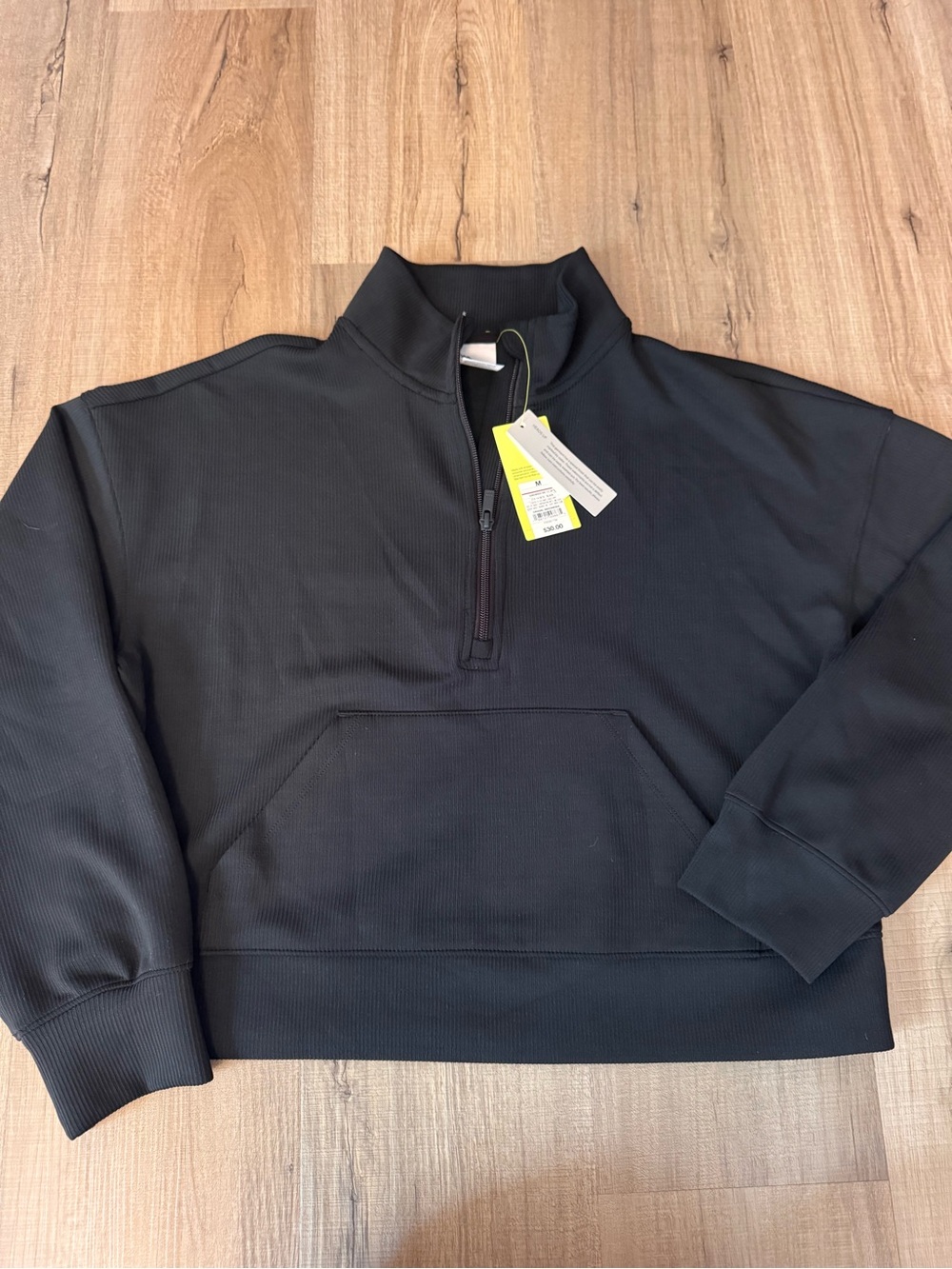 NWT All in Motion Ribbed 1/2 Zip Pullover